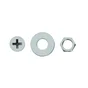 Lot De 30 Boulons Tête Autofraisée Plate Acier Zingué, L.10 X Diam.3 Mm Standers