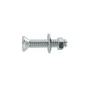 Lot De 15 Boulons Tête Autofraisée Plate Acier Zingué, L.40 X Diam.4 Mm Standers