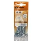 Lot De 10 Boulons Tête Autofraisée Plate Acier Zingué, L.60 X Diam.4 Mm Standers
