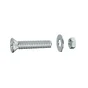 Lot De 10 Boulons Tête Autofraisée Plate Acier Zingué, L.60 X Diam.4 Mm Standers