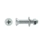 Lot De 10 Boulons Tête Autofraisée Plate Acier Zingué, L.60 X Diam.4 Mm Standers