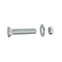 Lot De 10 Boulons Tête Autofraisée Plate Acier Zingué, L.40 X Diam.5 Mm Standers