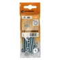 Lot De 6 Boulons Tête Autofraisée Plate Acier Zingué, L.80 X Diam.5 Mm Standers