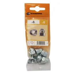 Lot De 6 Écrous Borgne Acier, Diam.8 Mm Standers