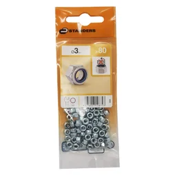 Lot De 80 Écrous 6 Pans Acier, Diam.3 Mm Standers