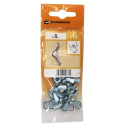 Lot De 15 Écrous Oreilles Acier, Diam.5 Mm Standers