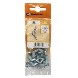 Lot De 10 Écrous Oreilles Acier, Diam.6 Mm Standers