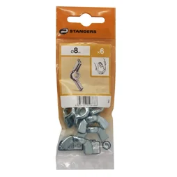 Lot De 6 Écrous Oreilles Acier, Diam.8 Mm Standers