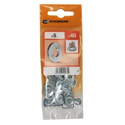 Lot De 40 Rondelles Acier Carbone Zingué, Diam.5.1 Mm Standers