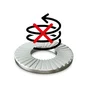 Lot De 15 Rondelles Acier Carbone Zingué, Diam.8.2 Mm Standers