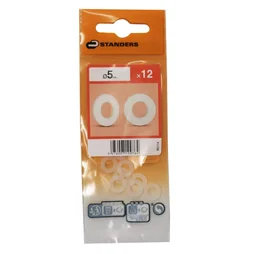 Lot De 12 Rondelles Nylon Brut, Diam.5.2 Mm Standers