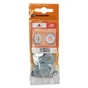 Lot de 20 rondelles en acier carbone zingué, STANDERS, diam.6.4 mm