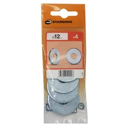 Lot De 4 Rondelles Acier Carbone Zingué, Diam.13 Mm Standers