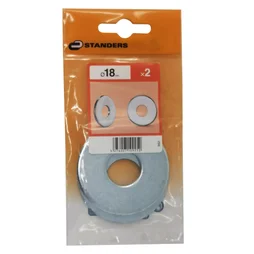 Lot De 2 Rondelles Acier Carbone Zingué, Diam.20 Mm Standers