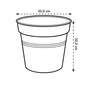 Pot Polypropylène Pot Elho Diam.35 X H.32.2 Cm Terre Cuite Doux