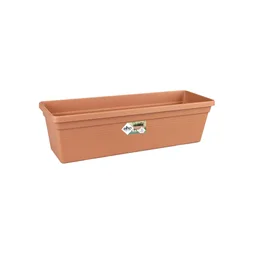 Balconnière Polypropylène Pot Elho L.16.5 X L.49 X H.13.7 Cm Terre Cuite Doux