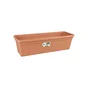 Balconnière Polypropylène Pot Elho L.16.5 X L.49 X H.13.7 Cm Terre Cuite Doux