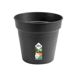 Pot Plastique Elho Diam.35 L.35 X L.35 X H.32.2 Cm Noir