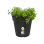 Pot Plastique Elho Diam.24 L.24 X L.24 X H.22.1 Cm Noir