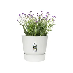 Pot Polypropylène Pot Elho Diam.24.48 X H.23.31 Cm Blanc