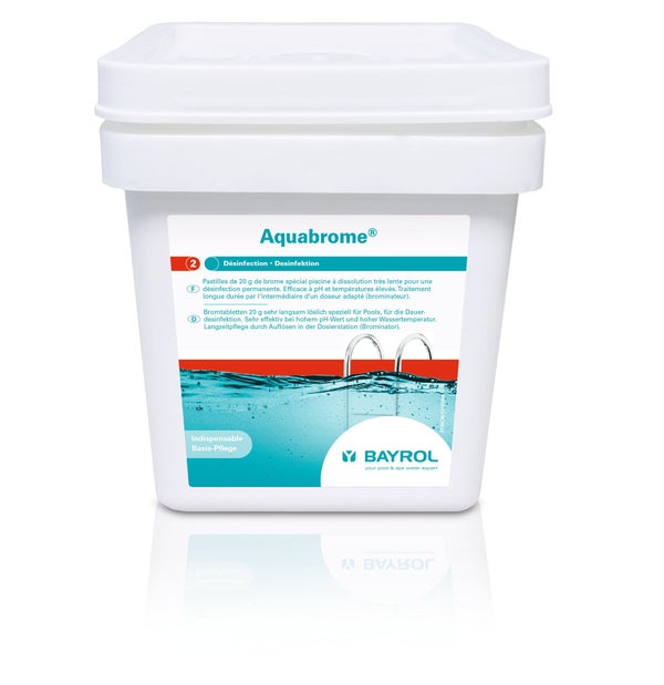 Brome lent piscine BAYROL Aquabrome, pastille 5 kg