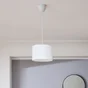 Suspension 1x e27 coton blanc INSPIRE Sitia D.28.0 cm