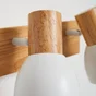 Spot Patère, Métal Blanc/Bois, Inspire Venosa