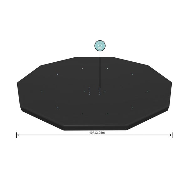 Bâche Pour Piscine Rond Bestway, L.305 X L.305 Cm