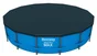 Bâche de sécurité ronde pour piscine tubulaire, BESTWAY,  L.457 x l.457 cm