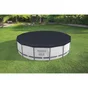 Bâche de sécurité ronde pour piscine tubulaire, BESTWAY,  L.457 x l.457 cm