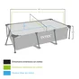 Piscine tubulaire Metal frame junior INTEX, L.3 x l.2 x H.0.75 m