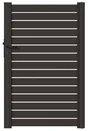 Portillon Battant En Aluminium Trez, L.100 X H.155 Cm