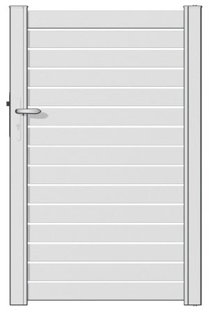 Portillon Battant Naterial Trez L.100 X H.155 Cm, Blanc