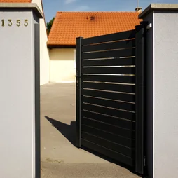 Portillon Battant Naterial Trez L.100 X H.155 Cm, Anthracite