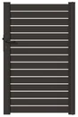 Portillon Battant Naterial Trez L.100 X H.155 Cm, Anthracite