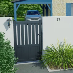 Portillon Battant Naterial Penmarch L.100 X H.135 Cm, Anthracite