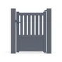Portillon Battant Naterial Penmarch L.100 X H.135 Cm, Anthracite