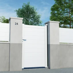 Portillon Battant Naterial Lao L.100 X H.170 Cm, Blanc
