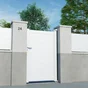 Portillon Battant Naterial Lao L.100 X H.170 Cm, Blanc