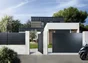 Portillon Battant Aluminium Lao Gris Anthracite Naterial, L.100X H.170 Cm