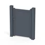 Portillon Battant Aluminium Concarneau Gris Anthracite Naterial, L.100X H.153 Cm