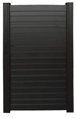 Portillon Battant Naterial Concarneau L.100 X H.153 Cm, Noir