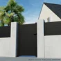 Portillon Battant Naterial Concarneau L.100 X H.153 Cm, Noir