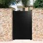 Portillon Battant Naterial Concarneau L.100 X H.153 Cm, Noir