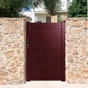 Portillon Battant Naterial Concarneau L.100 X H.153 Cm, Rouge