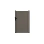Portillon Battant Aluminium Concarneau Gris Quartz Naterial, L.100X H.153 Cm
