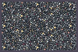 Tapis multicouleur rectangulaire, l.60 x L.90 cm Imitation carreaux de ciment
