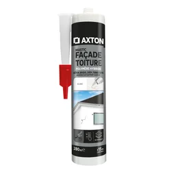 Mastic étanchéite facade/toiture polymère hybride AXTON blanc c. 280ml