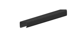 Cache Rainure Pvc Clea Gris Anthracite, H.2.4 Cm
