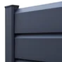 Lame Persiennée Pvc À Emboîter Clea Gris Anthracite, L.150 X H.16 Cm X Ep.30 Mm